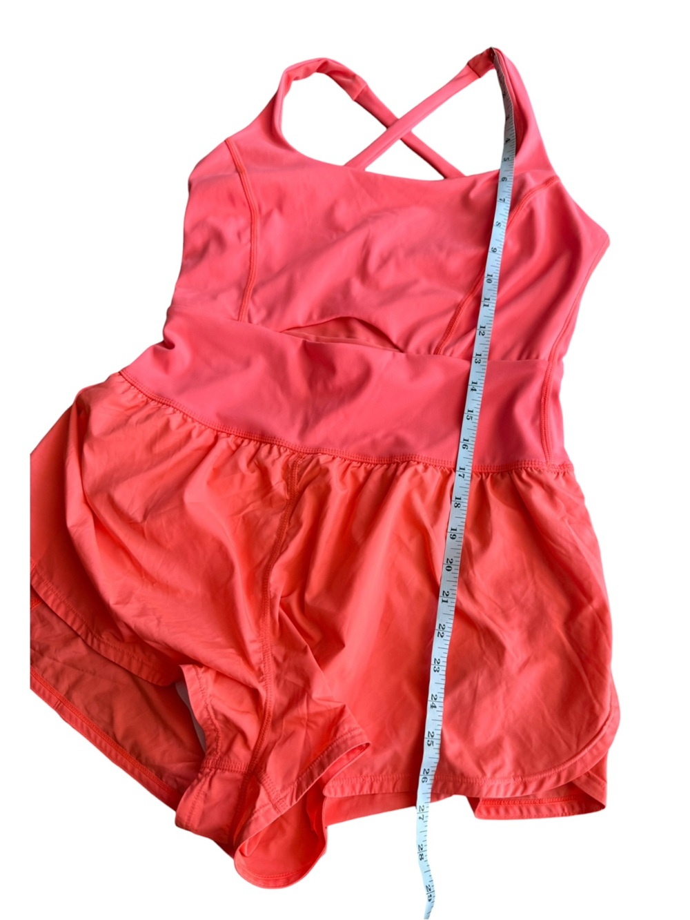 Free People Movement Righteous Runsie Neon Coral Pink Sz M Activewear - Picture 9 of 11